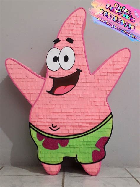 Piñata Patricio Bob esponja Star Pinata Diy Pinata Pinata Party