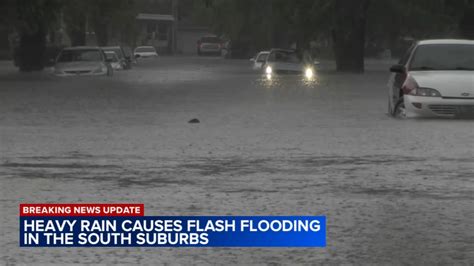 Chicago Flooding Drivers Rescued Homes Damaged In Calumet City Il