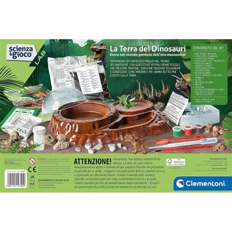 Clementoni 19340 Scienza Lab La Terra Kit Paleontologia Botanica E