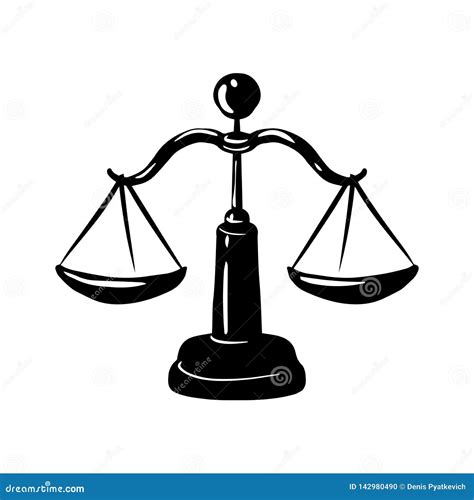 Symbol Of Justice Icon Of Law Scales Concept Vector Illustration