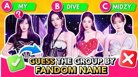 GUESS THE KPOP GROUP BY THEIR FANDOM NAME PART 2 KPOP GAMES 2023