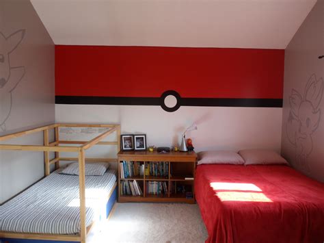 Pokemon Bedroom Pokeball Wall Pokemon Room Minimalist Kids Room