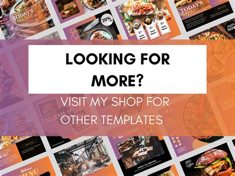 Animated Instagram Post Template For Restaurant Orange Food