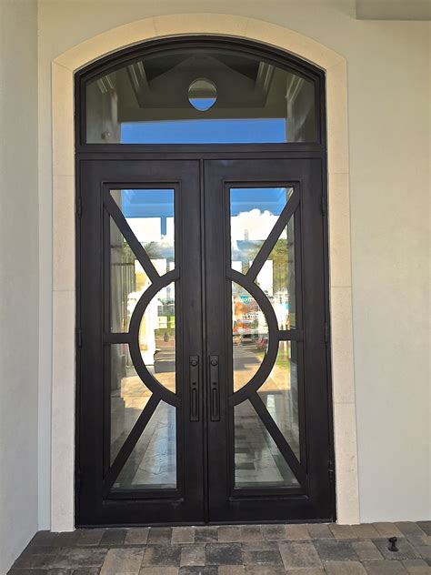 Modern Iron Front Doors Photos