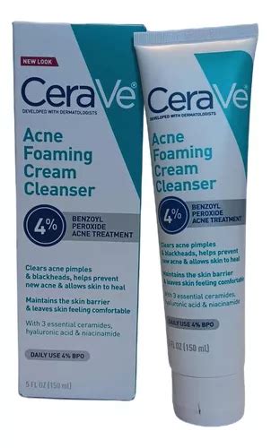 Cerave Acne Foaming Cream Cleanser Limpiador De Acne 150 Ml Envío Gratis