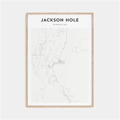 Jackson Hole Map Poster, Jackson Hole Map Print, Personalized Map Art
