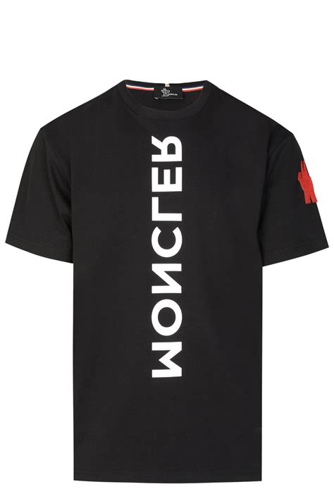 MONCLER Moncler Vertical Logo Print T-shirt - Clothing from Circle Fashion UK