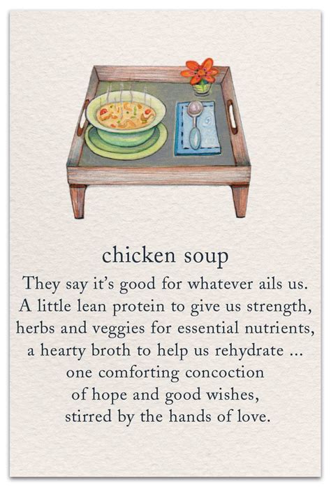 Chicken Soup Feel Better Card Meaning Of Life