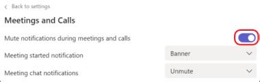 Mute Notifications During A Meeting In Microsoft Teams Microsoft Support