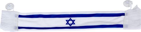 Israel Flag On A Scarf To Display In The Window Of - Cross - Free ...