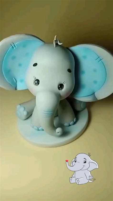 elefante en porcelana fria como hacer  elefante manualidades