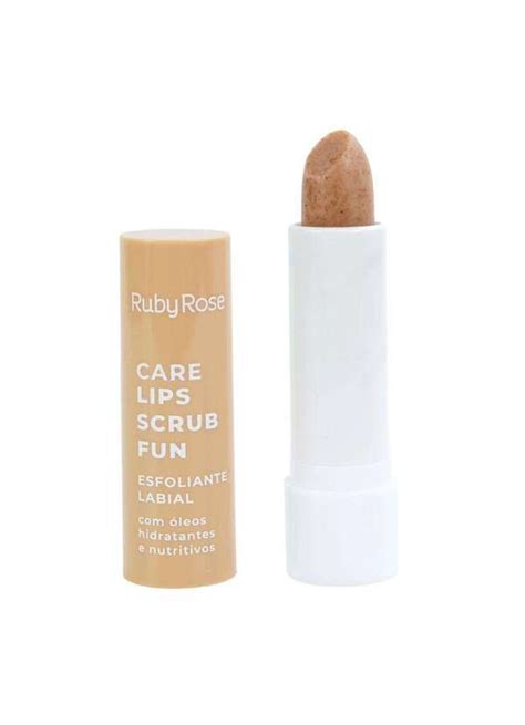 Esfoliante Labial Care Lips Scrub Fun Ruby Rose Esfoliante Labial Um