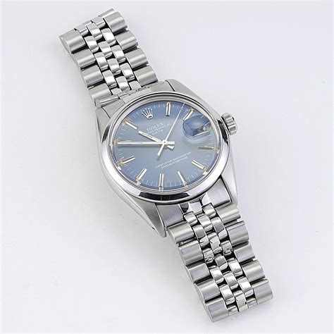 Rolex Oyster Perpetual Date Blue Dial Mm Circa New York