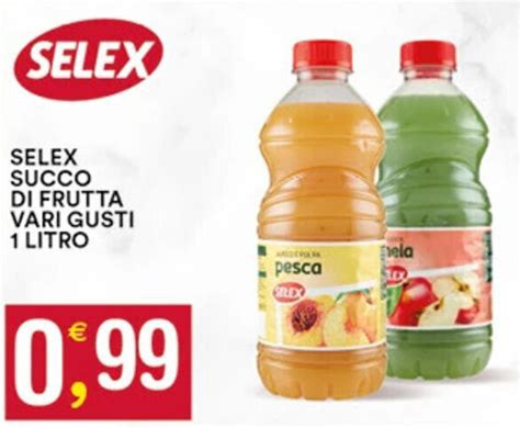 Offerta SELEX SUCCO DI FRUTTA VARI GUSTI 1 LITRO Nel Volantino Di Gecop