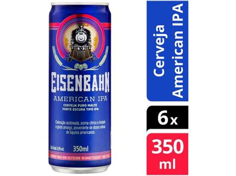 Cerveja Eisenbahn American Ipa Lager Unidades Ml Ofertinha