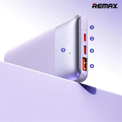 Remax Kiyuan Series W W Pd Qc Fast Charging Power Bank Mah Rpp