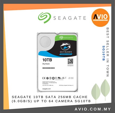 Seagate Skyhawk 10TB 10 TB Surveillance Security Hard Disk HDD Drive