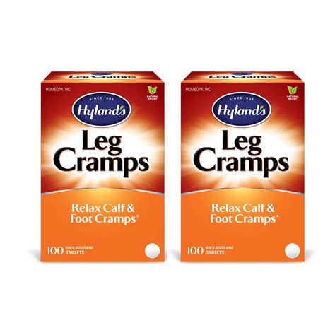 Hyland S Leg Cramps 100 Tablets 2 Pack Fast Relief For Muscle Cramps