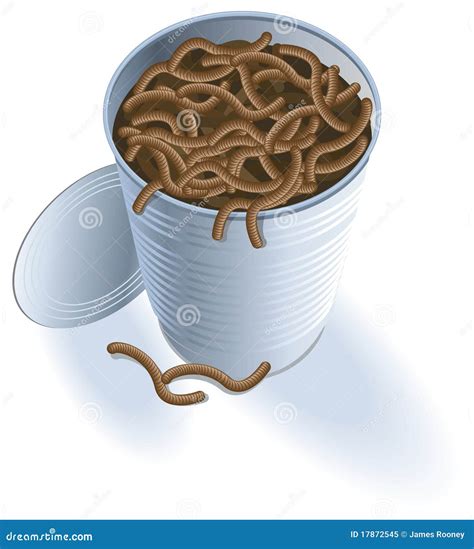 Open Can Of Worms Cartoon Vector 17872545