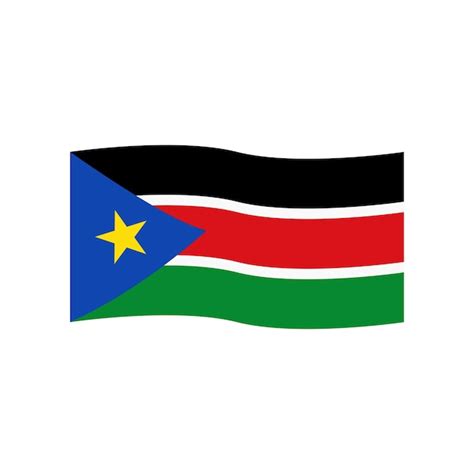 Premium Vector South Sudan Flag Icon Vector