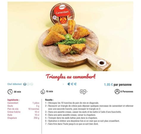 Promo Triangles Au Camembert Chez Cora Icataloguefr