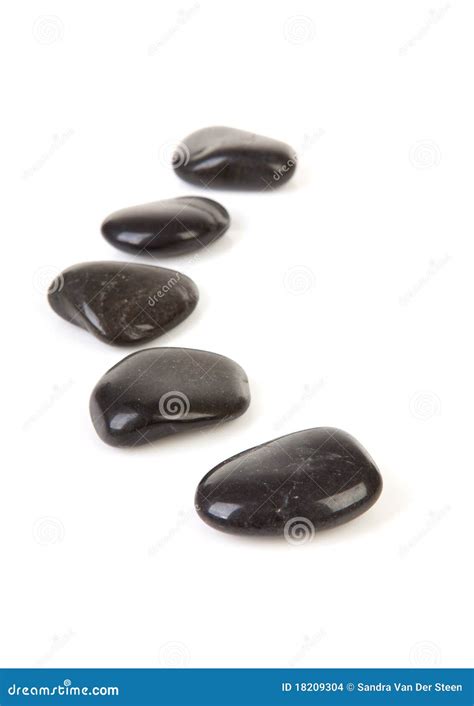 Black Stepping Stones In A Row Stock Photo Image Of Stepping Stones