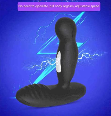 Vibrateurs De Massage De La Prostate Électrique Rotation Anal Plug Mâle