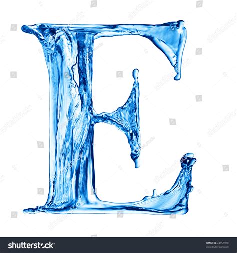 One Letter Water Alphabet Stock Illustration Shutterstock