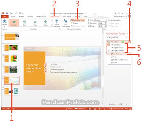 Cara Menambahkan Dan Mengatur Animasi Pada Sebuah Objek Di Powerpoint 2013