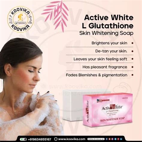 Active White L Glutathione Skin Whitening Soap At Rs Piece Skin