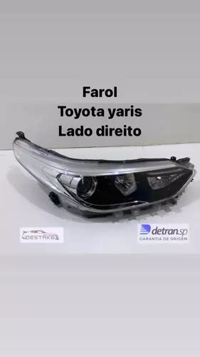 Farol Toyota Yaris Lado Direito Original Parcelamento Sem Juros