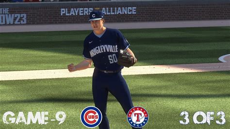 Game 9 Chicago Cubs Vs Texas Ranger MLB The Show 23 YouTube