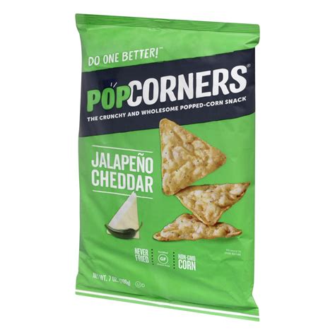 Popcorners Crunchy And Wholesome Popped Corn Snack Jalapeno Cheddar 7