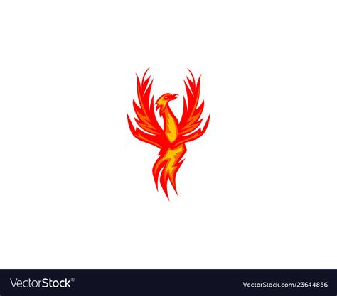 Phoenix Logo Design Template Royalty Free Vector Image