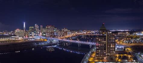 Downtown Hartford at night : r/Hartford