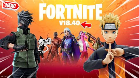 V18 40 Update Leaked Release Date Kakashi Skin Naruto Mechs End Live Event In Fortnite