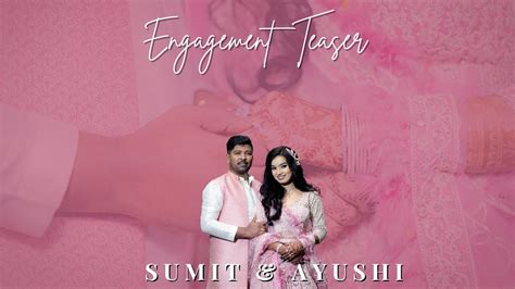 Sumit Ayushi Ring Ceremony Teaser Shoot By A H Studio Book Now