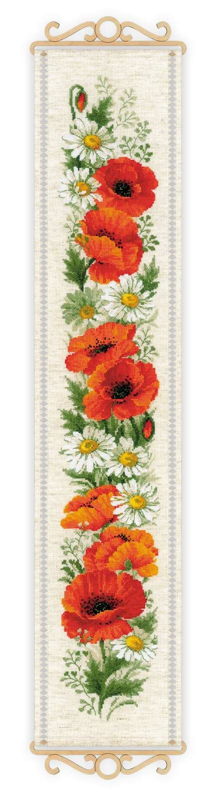 Riolis Poppies And Daisies 2067 Cross Stitch Kit JK S Cross Stitch