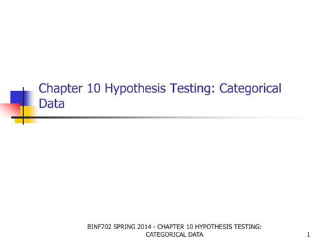 Pdf Chapter 10 Hypothesis Testing Categorical Data Dokumentips