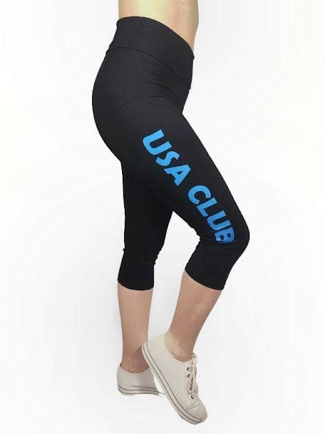 Legging Cors Rio Capri Fitness Academia Usa Club Preto Cal A Cors Rio