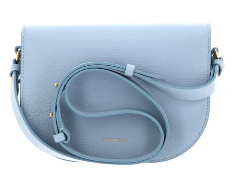 Coccinelle Umh Ngetasche Crossbody Grained Leather Mist Blue Modeherz