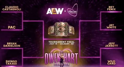 Brackets For Aew Mens And Womens Owen Hart Memorial Foundation Tournaments