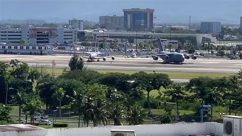 Usaf Kc Stratotanker Takeoff From San Juan Sju Youtube