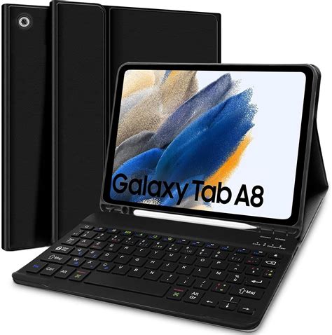 Yeegnar Clavier Tablette Samsung A Tui Clavier Azerty Pour Samsung