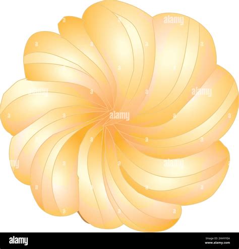 Orange Meringue Icon Cartoon Vector Food Creme Stock Vector Image