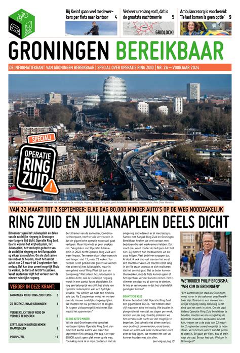 Krant Groningen Bereikbaar 26 Special Operatie Ring Zuid