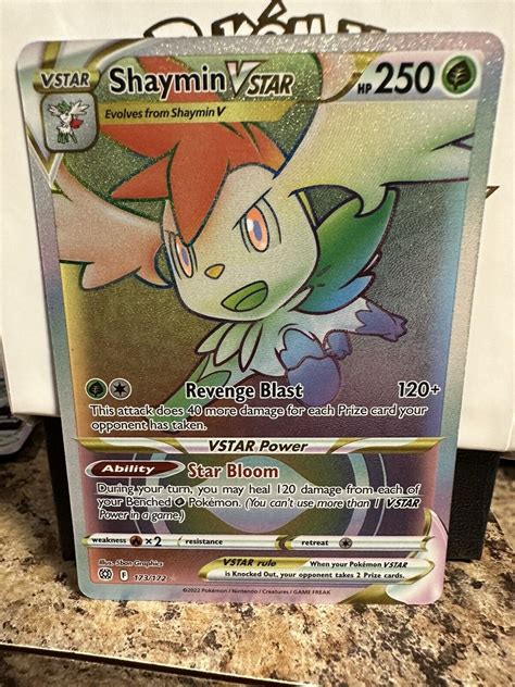 Pokémon TCG Shaymin VSTAR Sword Shield Brilliant Stars 173 172 Holo