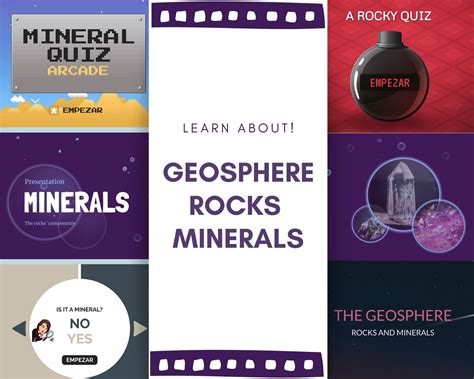 Geosphere, rocks and minerals: Presentaciones en Genial.ly y juegos – Proyecto Simbiosis