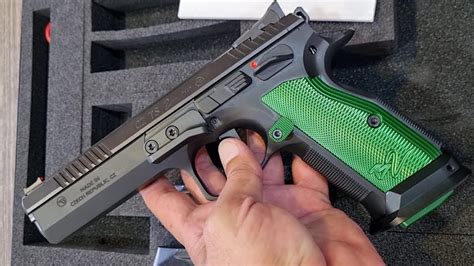 Cz Ts Racing Green Mm Pistol Review And Unboxing Cz Ts Green