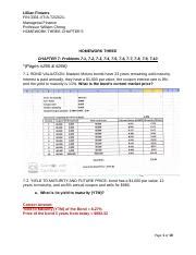 HOMEWORK THREE FIN 3331 XTIA T22021 Managerial Finance Professor